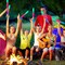 28 PCS LED Foam Glow Sticks, July 4th Glow Stick Bulk Party Pack with 3Modes Colorful Flashing, Glow in The Dark Party Supplies for Parties, Wedding, Birthday, Raves, Concert, New Year